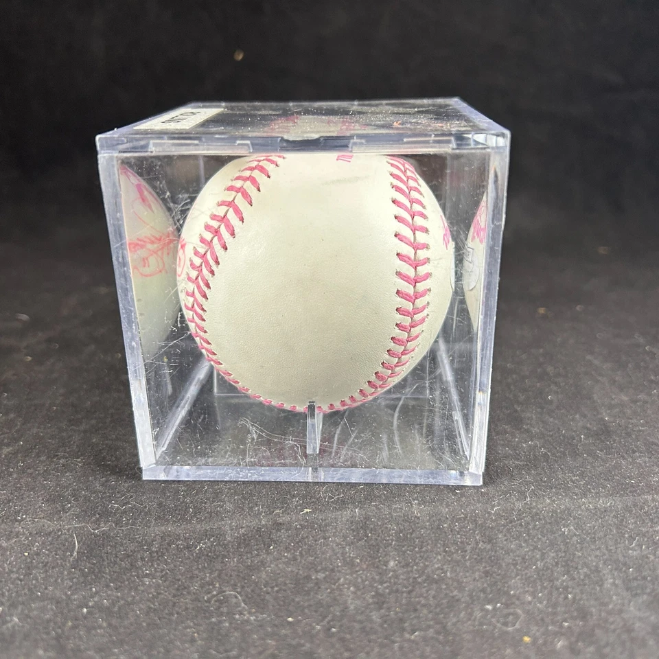 JIMMY ROLLINS RAWLINGS OML PINK AUTOGRAPHED SIGNED MOTHERS DAY BASEBALL JSA COA - Image 4 of 4