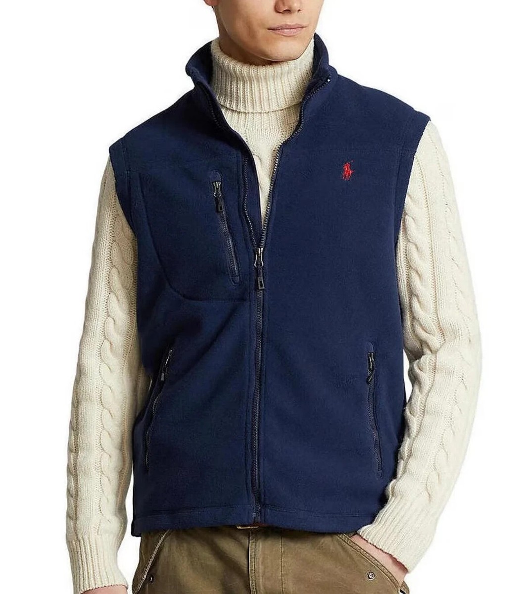 Polo Ralph Lauren Men's Performance Fleece Vest Navy Blue NWT $125 5XLT 5X  5LT | eBay