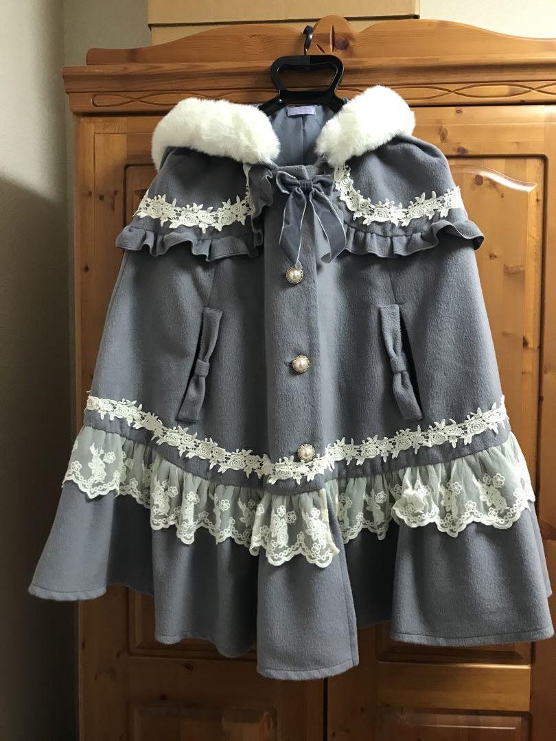 l*a様 【Rosen Kreuz】CROPPED 2WAY FUR Cashmere blend hooded cape with fox trim - Beige - Yves Salomon