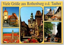 Germany Rothenburg ob der Tauber Vintage Postcard Continental