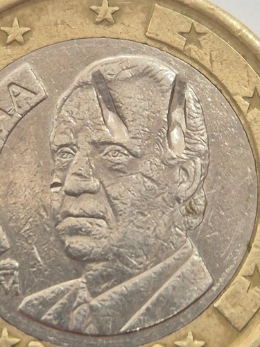 1 Euro coin 2000 Spain error coin - Picture 6 of 14