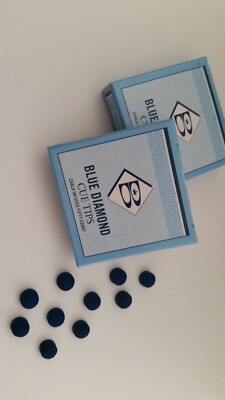 Blue Diamond Leder Snooker Pool Billard Queue Spitzen 9 oder 10 mm