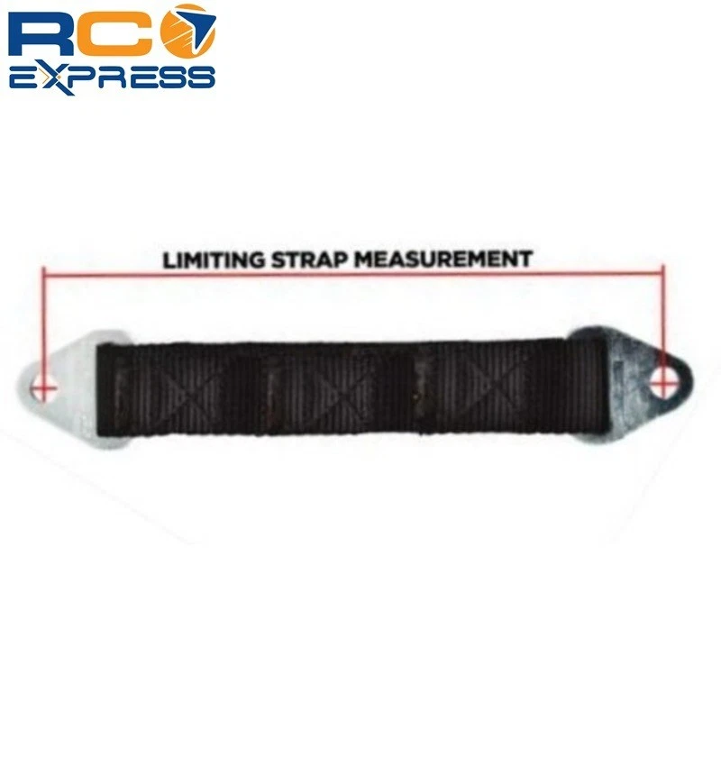 Hot Racing Suspension Travel Limit Straps 90mm (Gunmetal)(2) SLS90T1111 - Image 2 of 4