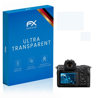 atFoliX 3x Displayschutzfolie für Nikon Z 8 Schutzfolie klar Folie