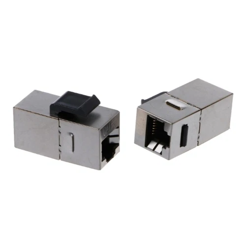 Shielded Cat6 RJ45 Tool-Less Keystone Ethernet Module Female Jack Punch