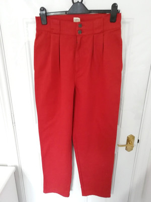 Lucy and Yak W30 R Jeans Terracotta 100% Bio Baumwolle Taschen Gummibund