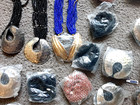 1960's INDIA VINTAGE BEADED GLASS NECKLACE. LOT OF 35. FOR DEALER. MOST UNOPENED — photo 2