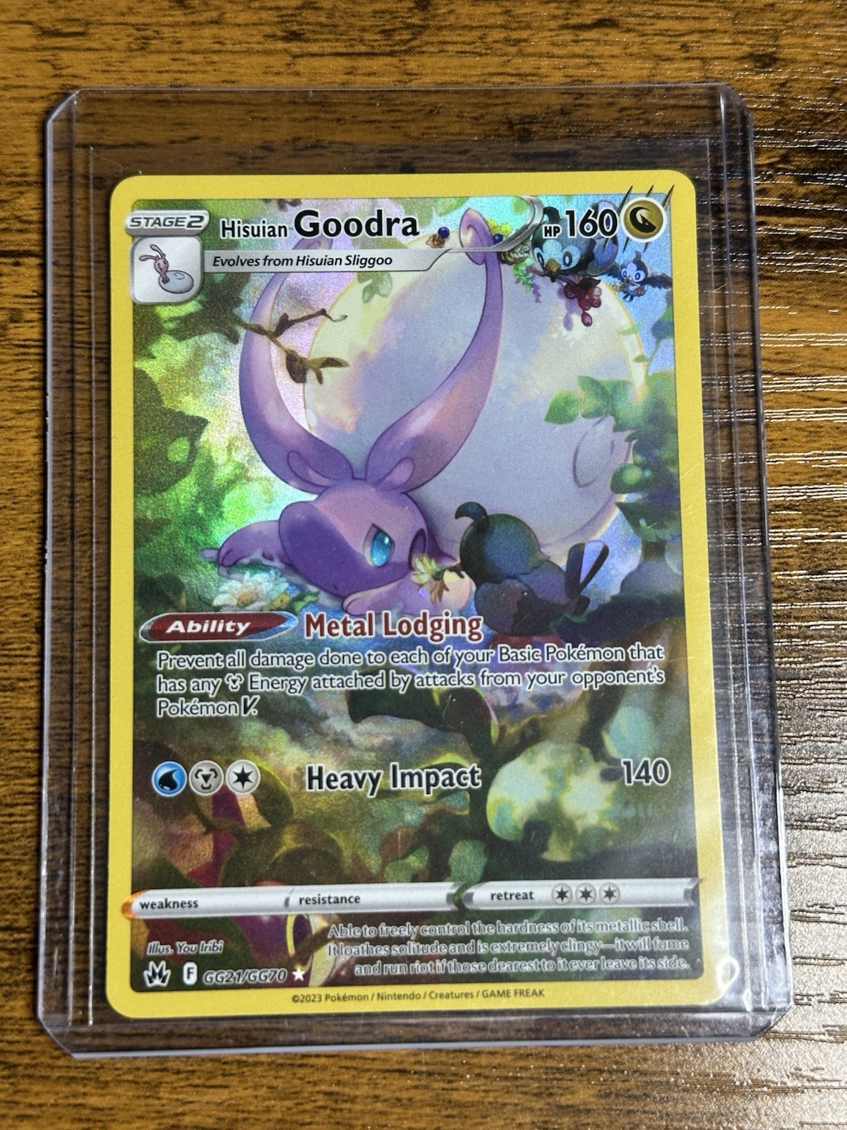 Pokémon TCG Hisuian Goodra Crown Zenith: Galarian Gallery GG21/GG70 Holo Holo...