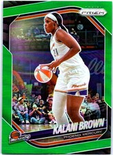 2025 Panini Prizm WNBA #55 Kalani Brown Green Prizms