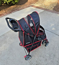 Gen7 Pets 3 Wheel Jogging Dog Stroller Black Foldable Pet Stroller