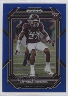 2023 Panini Prizm Draft Picks Blue 11/199 Antonio Johnson #182 Rookie RC 0ud4