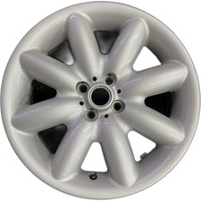 Mini White Cooper Oem Wheel 17 2003-2009 Original Rim Factory White 59364b Mini White Cooper Oem Wheel 17 2003-2009 Original Rim Factory White 59364b