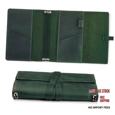 Leather Journal Cover &ndash; Refillable Notebook Cover (5.8" x 8.3") with 3 A5