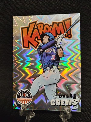 PSA10 dylan crews KABOOM！ ssp panini 2024 Panini Prospect Edition - Dylan Crews - #1 Kaboom! SSP