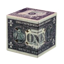 Speed Cube 3x3 Banconote da un Dollaro/Bill Back Pattern Magic Cube Puzzle,IQ Giochi...