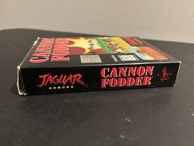 Atari Jaguar Cannon Fodder Cartridge & Box Authentic Tested & Works!