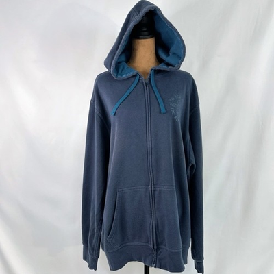 #ad The North Face Full Zip Hoodie Mens XXL Blue Good Tested amp; Proven Graphic $30.00