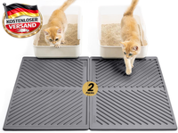 Conlun Katzenklo Matte, 60X38Cm Gummi Silikon Katzenstreu Matte, Wasserdicht, Ka