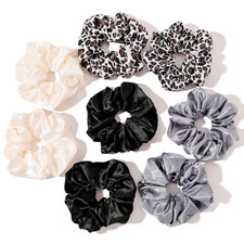 Scrunchies Hair Ties for Girls Women Elastics Bands Ponytail Holder Pack of Neut