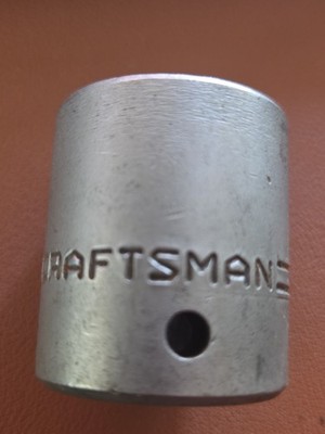 Nice Old Vintage Craftsman 7/8 in 6 Point Shallow Impact Socket 1/2 in Drive v