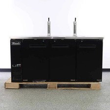 Scratch Dent Migali C-DD72-3-HC Direct Draw Cooler Keg Beer Dispenser 3 Door