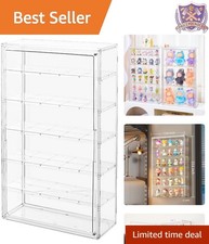 6 Tiers Acrylic Display Case Large Wall Mount...