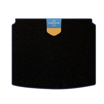 Fits MG 5 EV Upper Floor 2021 Tailored Car Boot Mat with Blue Stitch Edge