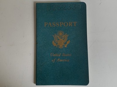 U.S. Passport 1963 London UK and Chicago USA stamps