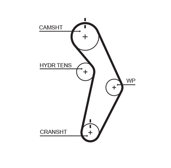 Timing belt T245 GATES for CHRYSLER DODGE PLYMOUTH - Image 11