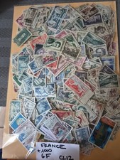 FRANCE SUPERBE LOT DE 1000 TIMBRES FRANCE OBL DIFFERENTS TRES FORTE VALEUR CL 12