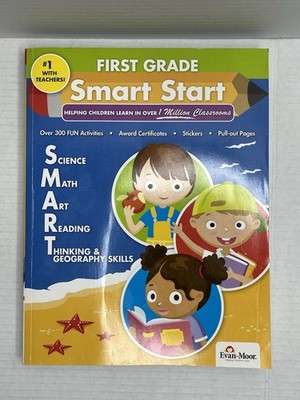 Smart Start, First Grade - Paperback By Evan - Moor, Science Math Art Read Think