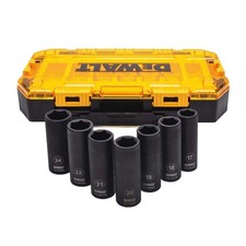 DEWALT 1/2 in. Drive Metric Impact Socket Set (7-Piece)