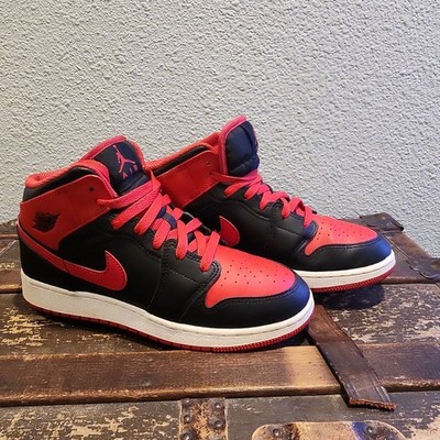 Nike Boys Air Jordan 1 Mid DQ8423-060 Youth Shoes Sneakers Size 7Y No Box
