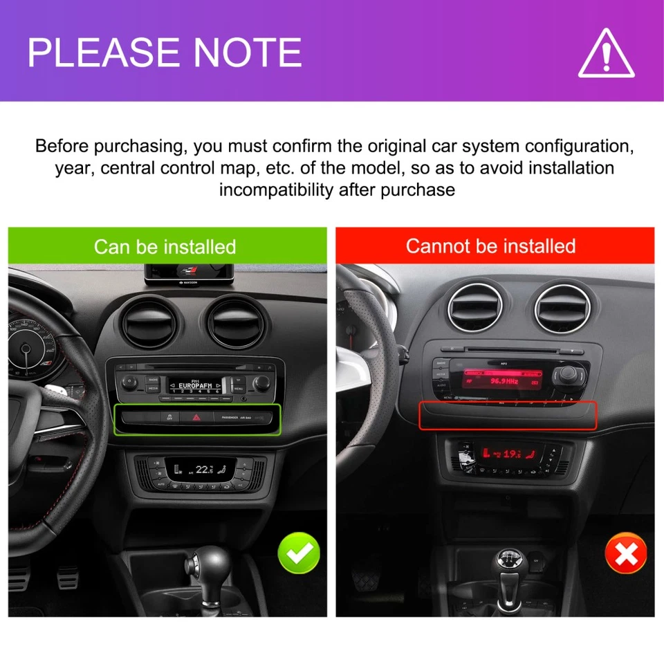 4+64GB Android 15 Autoradio Carplay GPS Navi Wifi Für Seat Ibiza IV 6J 2009-2013 - Bild 2 von 4