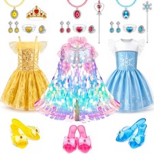 Princess Dress Up for Girls - Role Play Dress Up Clothes for Girls, Ltitle Gi...
