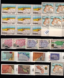 /// 27 STAMPS VENEZUELA MNH MAPS CULTURE