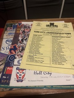 4 x York City Home Pre Season Friendly Football Programmes From 1988 2010