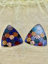 80s Vintage Geometric Shaped Earrings
