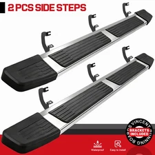 For 19-26 Silverado/Sierra 1500 Double Cab Running Boards 6" Step Nerf Bar S/S S