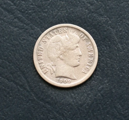 1909 O BARBER SILVER DIME  *FINE DETAILS*