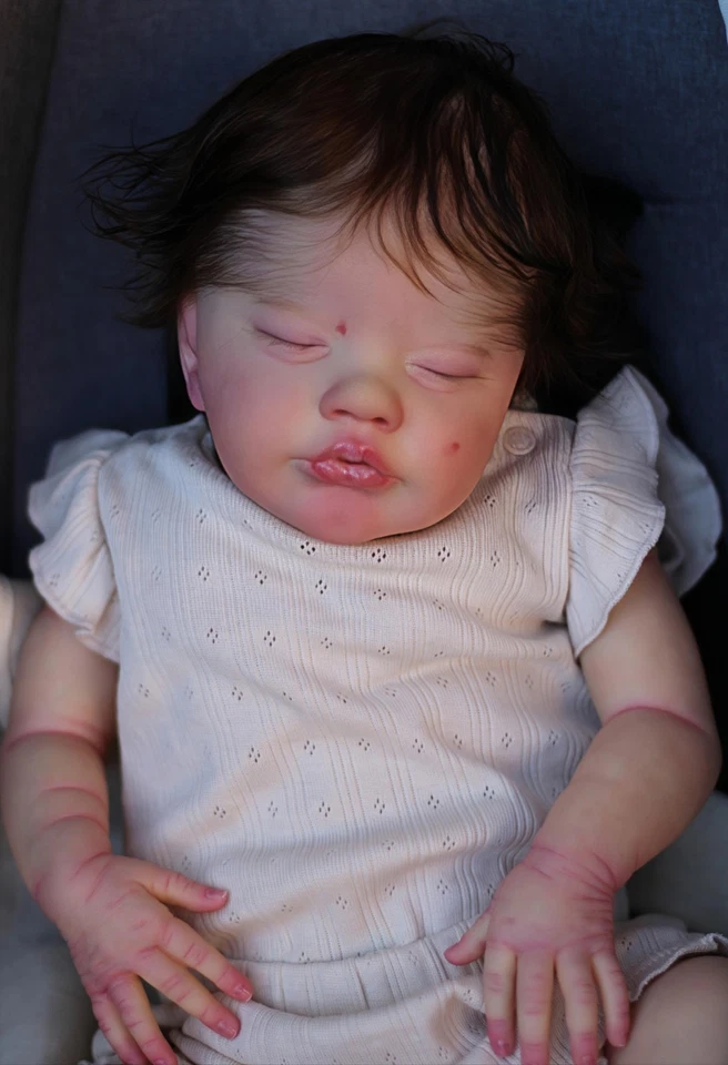 Reborn Doll Primrose Asleep By Laura Lee Eagles Sleeping Newborn Baby Girl Doll - Immagine 4 di 4