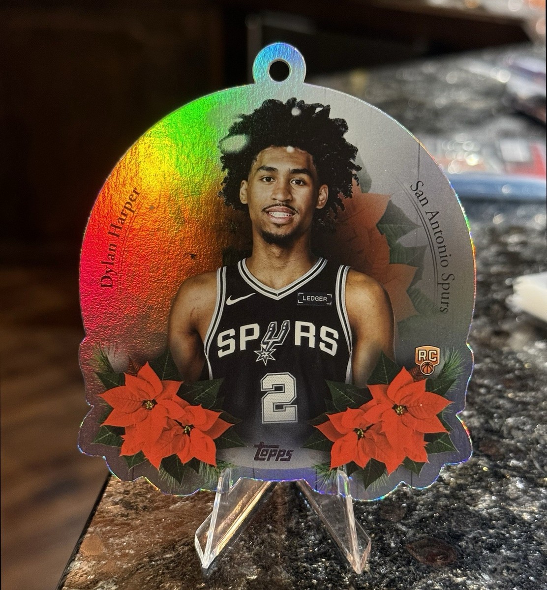 2025-26 Topps Holiday DYLAN HARPER RC Oversized Die-Cut Ornament