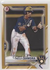 2021 Bowman Prospects Gold Border 13/50 Freddy Zamora #BP-2 0jz3