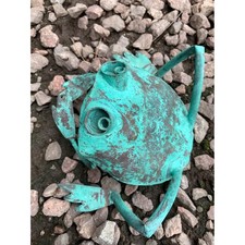 Andy Brinkley Verdigris Frog Metal Sculpture