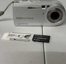 Sony Cyber-shot DSC-P100 5.1MP Compact Digital Camera 3x Zoom Silver 4GB
