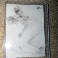 Topps Keegan Hall Art Cards Bryce Harper Phillies KHAC-9 Sketch 2025