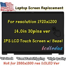 14" WUXGA LCD Touch Screen Assembly for HP Envy x360 2-in-1 14-fa0023dx Display