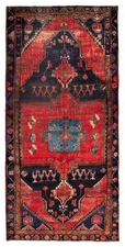 Traditional Vintage Hand-Knotted Area Rug 5'0" x 10'8" Oriental Wool Carpet