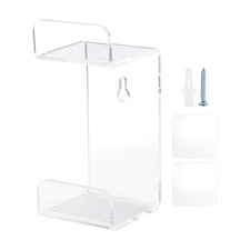 Controller Holder Dual Controller Headphone Wall Mount Holder, Transparent