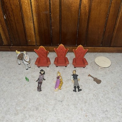 Play Set TANGLED the Series JOURNAL Mini Figure Flynn MAXIMUS Chair Lot Rapunzel